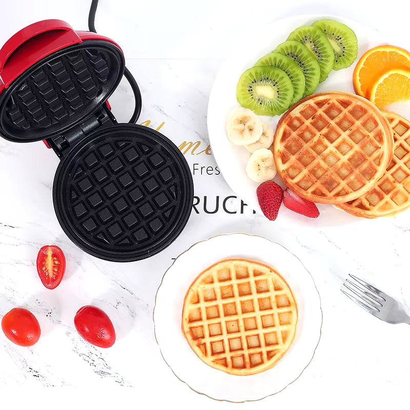 110V&220V Electric Mini Waffles Maker Machine Kitchen Cooking Appliance for Kids Breakfast Dessert Pot Small Fried Eggs